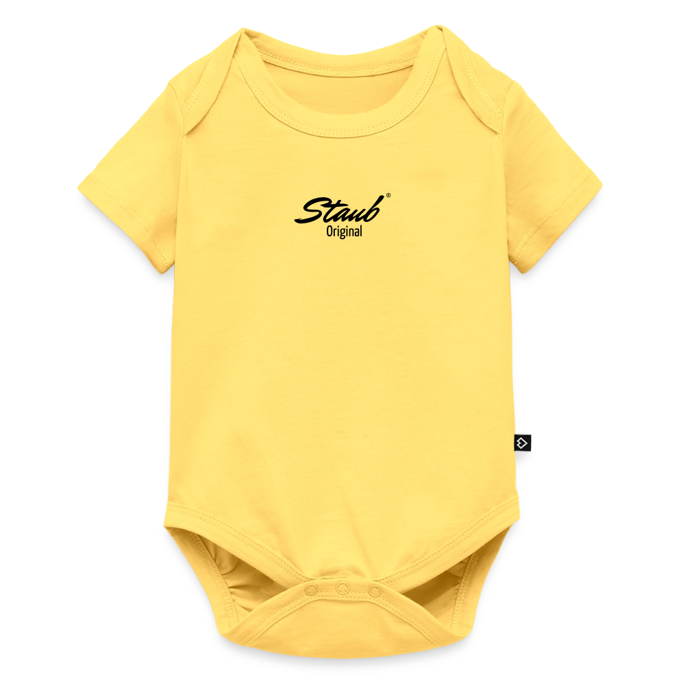 First Edition Baby Kurzarm-Body - Pastellgelb