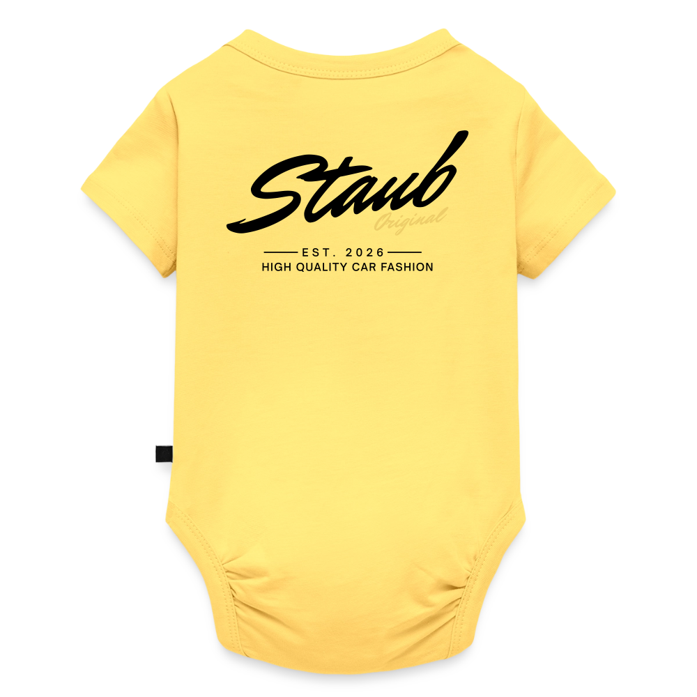 First Edition Baby Kurzarm-Body - Pastellgelb