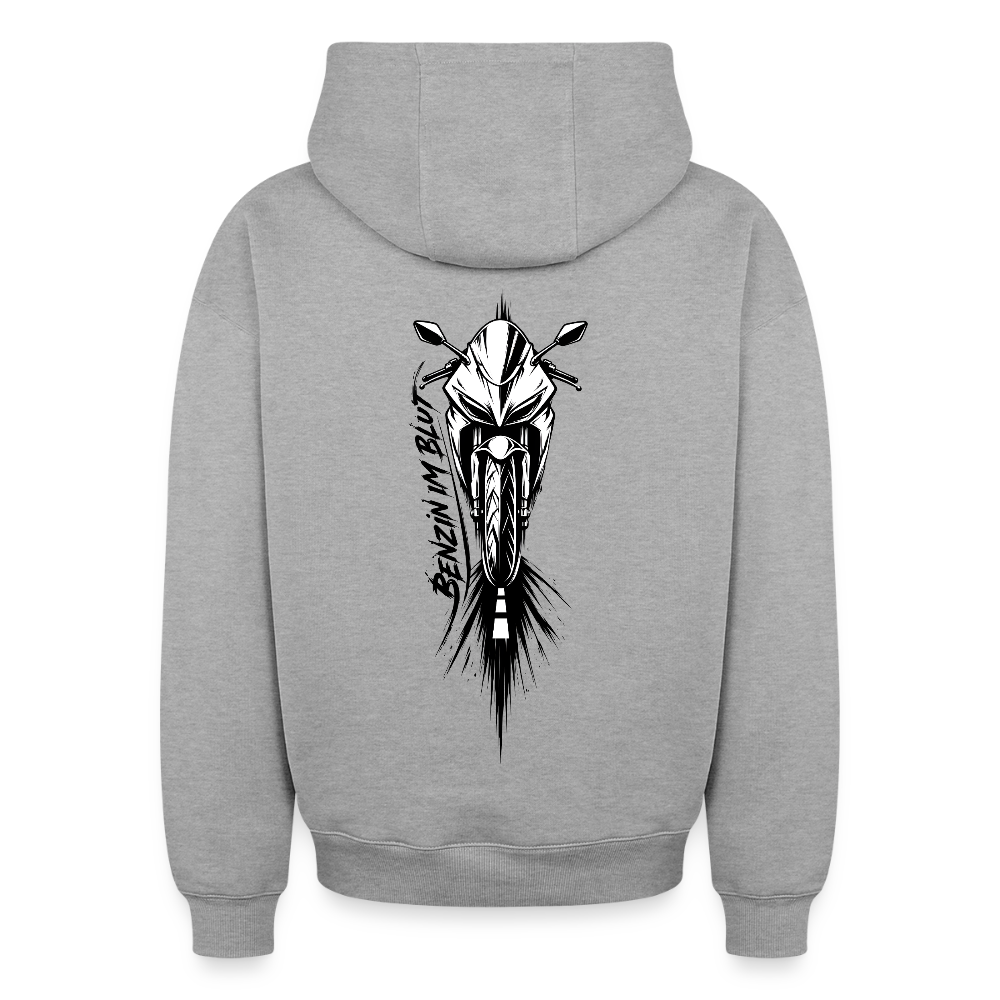 Oversized Heavyweight Unisex Hoodie - Grau meliert