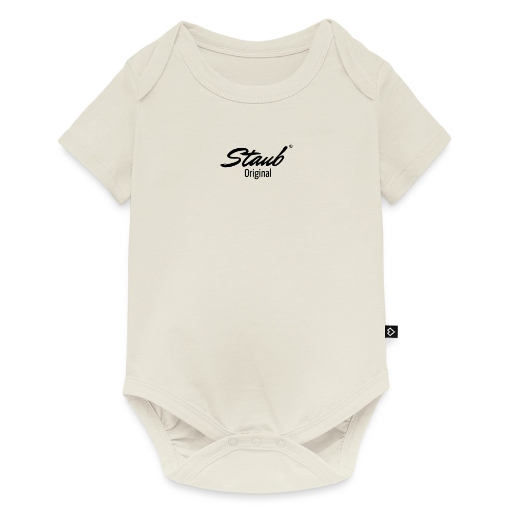 First Edition Baby Kurzarm-Body - Naturweiß