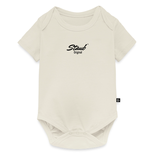 First Edition Baby Kurzarm-Body - Naturweiß