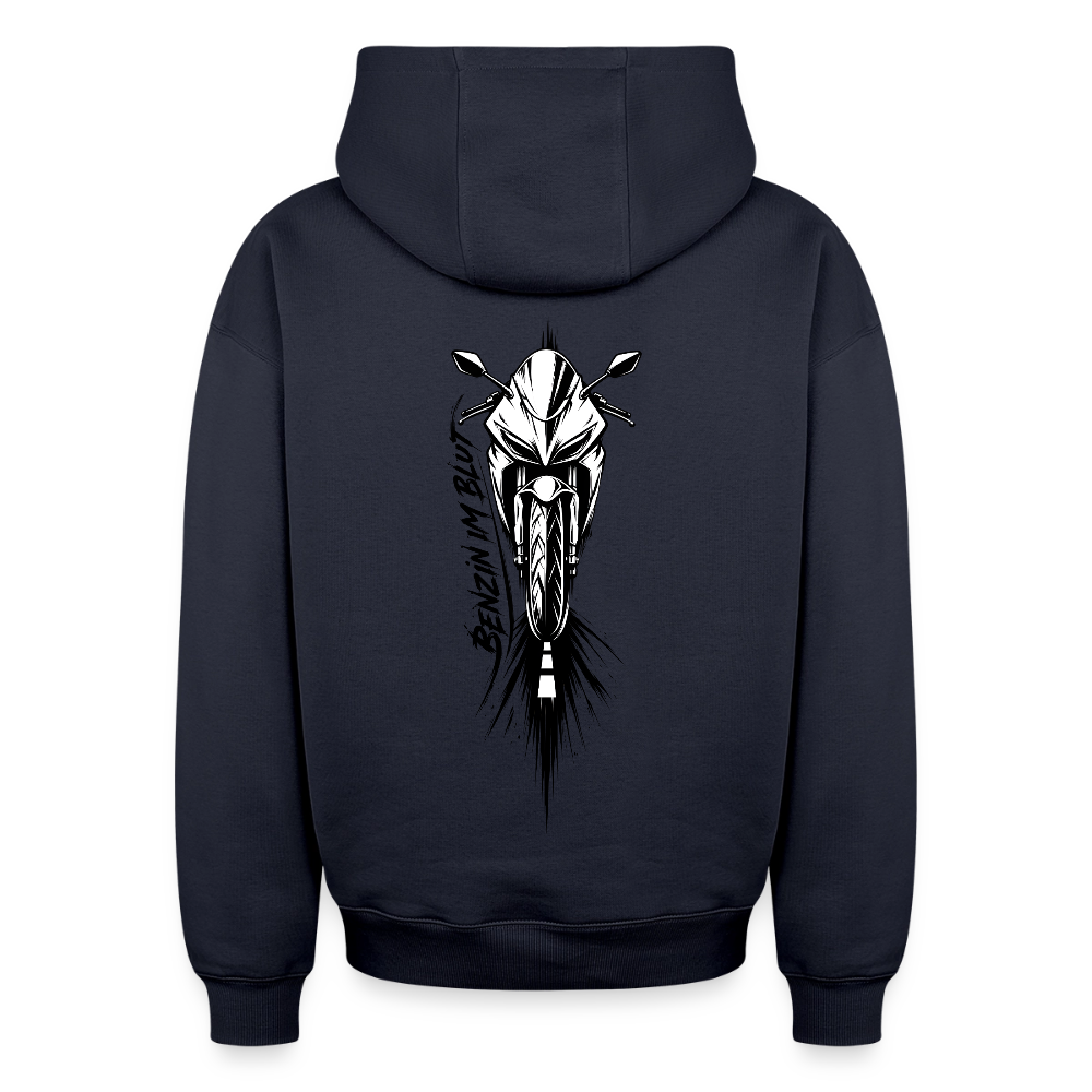 Oversized Heavyweight Unisex Hoodie - Navy