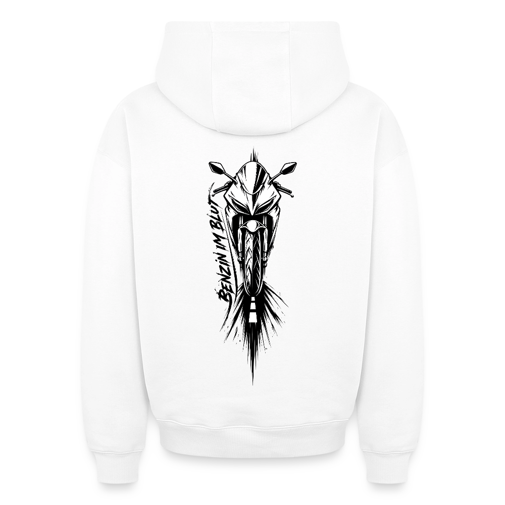 Oversized Heavyweight Unisex Hoodie - Weiß