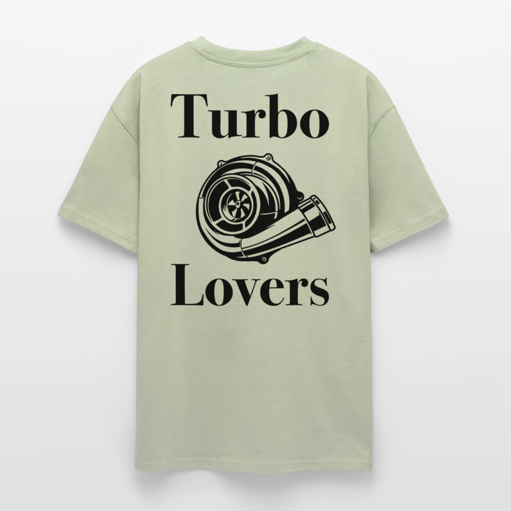 Turbo Lovers Oversized T-Shirt - Leichtes Salbeigrün 
