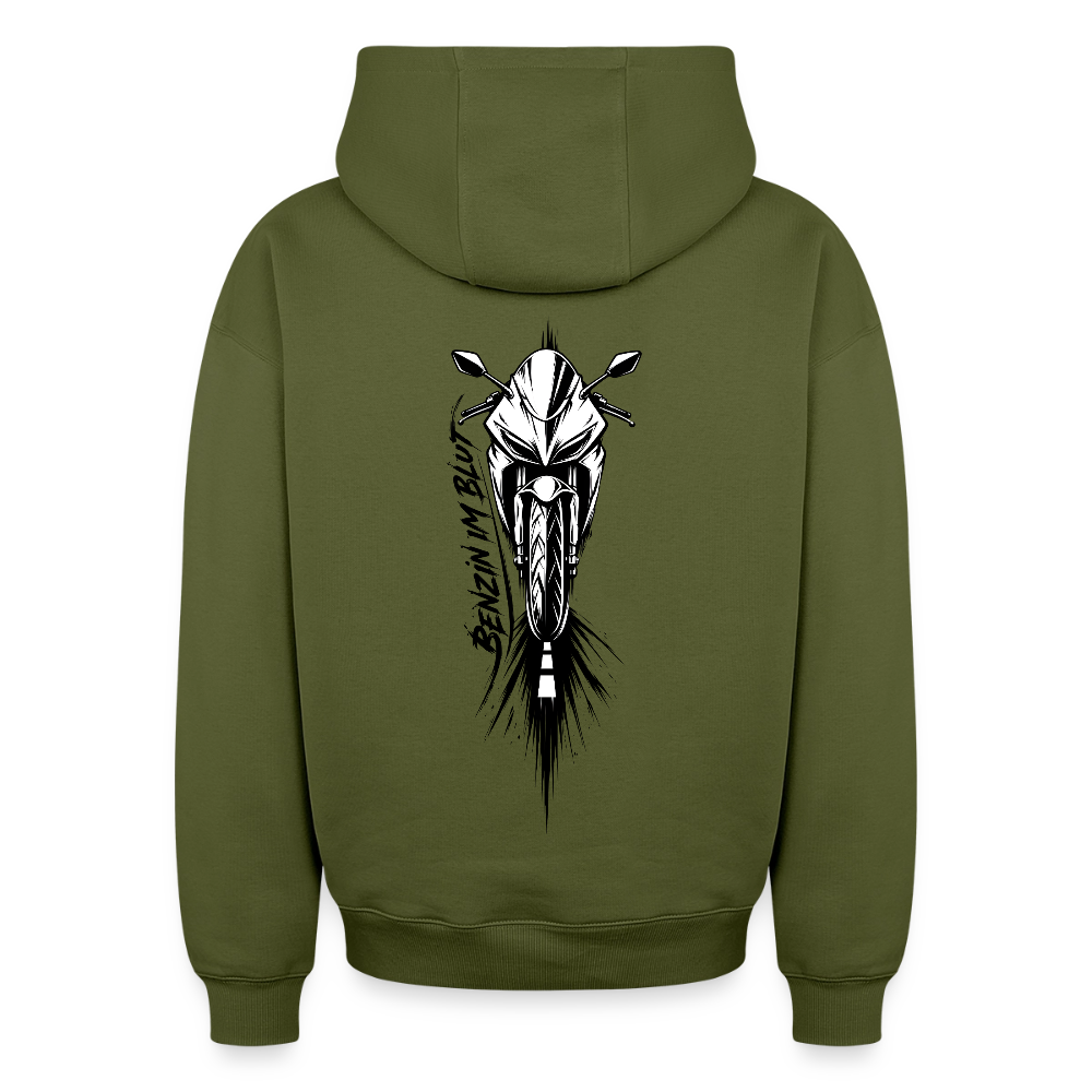 Oversized Heavyweight Unisex Hoodie - Khaki
