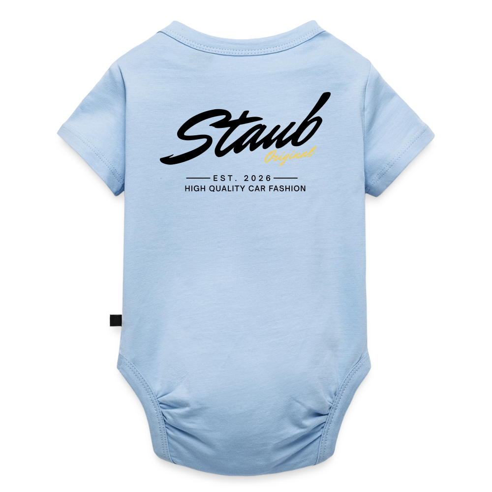 First Edition Baby Kurzarm-Body - Hellblau